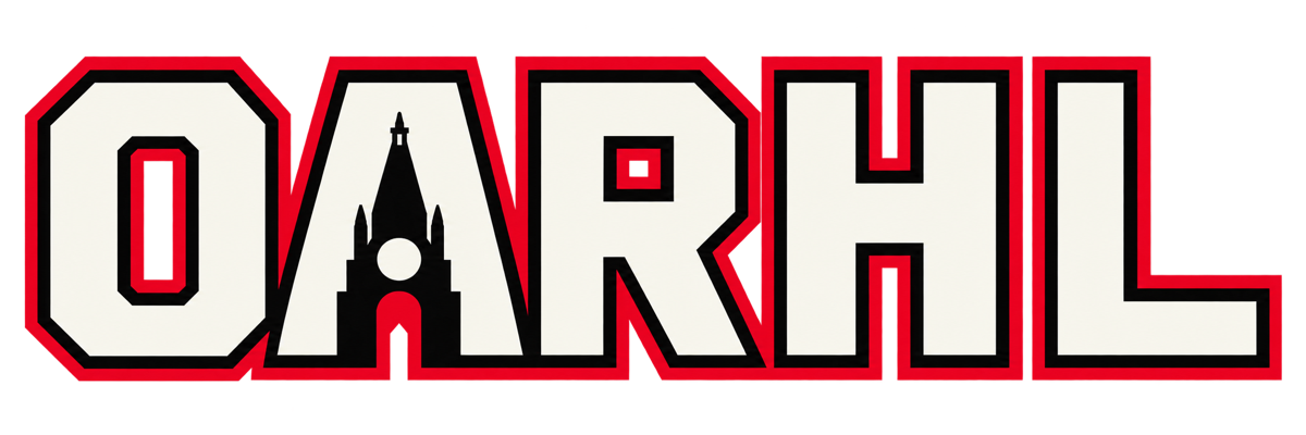 OARHL wordmark with the Ottawa Peace Tower inside the letter A